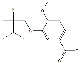 4-methoxy-3-(2,2,3,3-tetrafluoropropoxy)benzoic acid 구조식 이미지