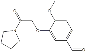 4-methoxy-3-(2-oxo-2-pyrrolidin-1-ylethoxy)benzaldehyde 구조식 이미지