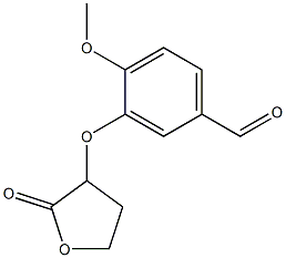 4-methoxy-3-[(2-oxooxolan-3-yl)oxy]benzaldehyde Structure