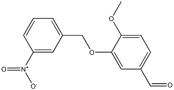 4-methoxy-3-[(3-nitrobenzyl)oxy]benzaldehyde Structure
