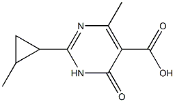 4-methyl-2-(2-methylcyclopropyl)-6-oxo-1,6-dihydropyrimidine-5-carboxylic acid 구조식 이미지