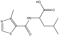 4-methyl-2-[(4-methyl-1,3-thiazol-5-yl)formamido]pentanoic acid Structure