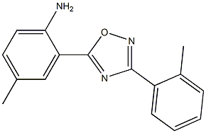 4-methyl-2-[3-(2-methylphenyl)-1,2,4-oxadiazol-5-yl]aniline Structure