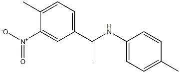 4-methyl-N-[1-(4-methyl-3-nitrophenyl)ethyl]aniline Structure