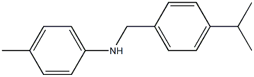 4-methyl-N-{[4-(propan-2-yl)phenyl]methyl}aniline Structure