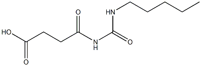 4-oxo-4-[(pentylcarbamoyl)amino]butanoic acid 구조식 이미지