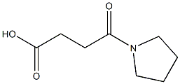 4-oxo-4-pyrrolidin-1-ylbutanoic acid 구조식 이미지