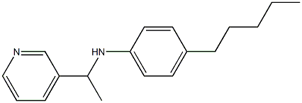 4-pentyl-N-[1-(pyridin-3-yl)ethyl]aniline Structure