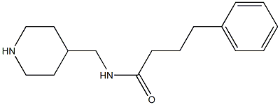 4-phenyl-N-(piperidin-4-ylmethyl)butanamide 구조식 이미지