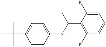 4-tert-butyl-N-[1-(2,6-difluorophenyl)ethyl]aniline Structure