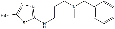 5-({3-[benzyl(methyl)amino]propyl}amino)-1,3,4-thiadiazole-2-thiol Structure