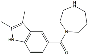 5-(1,4-diazepan-1-ylcarbonyl)-2,3-dimethyl-1H-indole 구조식 이미지