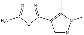 5-(1,5-dimethyl-1H-pyrazol-4-yl)-1,3,4-oxadiazol-2-amine 구조식 이미지