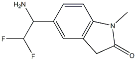 5-(1-amino-2,2-difluoroethyl)-1-methyl-2,3-dihydro-1H-indol-2-one 구조식 이미지