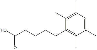 5-(2,3,5,6-tetramethylphenyl)pentanoic acid 구조식 이미지