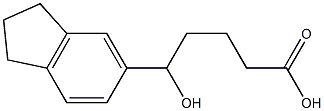 5-(2,3-dihydro-1H-inden-5-yl)-5-hydroxypentanoic acid Structure