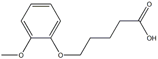 5-(2-methoxyphenoxy)pentanoic acid 구조식 이미지