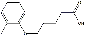 5-(2-methylphenoxy)pentanoic acid 구조식 이미지