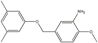 5-(3,5-dimethylphenoxymethyl)-2-methoxyaniline Structure