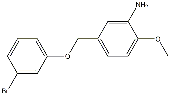 5-(3-bromophenoxymethyl)-2-methoxyaniline 구조식 이미지