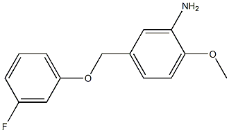 5-(3-fluorophenoxymethyl)-2-methoxyaniline Structure