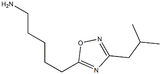 5-(3-isobutyl-1,2,4-oxadiazol-5-yl)pentan-1-amine Structure