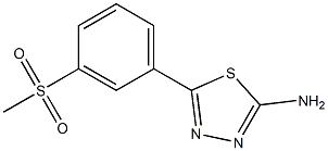 5-(3-methanesulfonylphenyl)-1,3,4-thiadiazol-2-amine 구조식 이미지