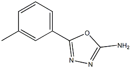5-(3-methylphenyl)-1,3,4-oxadiazol-2-amine 구조식 이미지