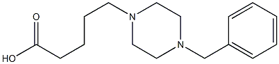 5-(4-benzylpiperazin-1-yl)pentanoic acid Structure