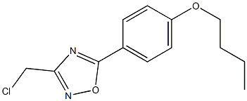 5-(4-butoxyphenyl)-3-(chloromethyl)-1,2,4-oxadiazole Structure