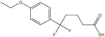 5-(4-ethoxyphenyl)-5,5-difluoropentanoic acid 구조식 이미지