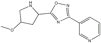 5-(4-methoxypyrrolidin-2-yl)-3-(pyridin-3-yl)-1,2,4-oxadiazole Structure