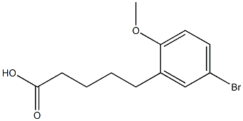 5-(5-bromo-2-methoxyphenyl)pentanoic acid Structure