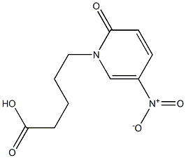 5-(5-nitro-2-oxo-1,2-dihydropyridin-1-yl)pentanoic acid 구조식 이미지