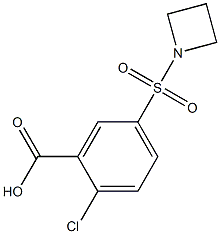 5-(azetidin-1-ylsulfonyl)-2-chlorobenzoic acid Structure