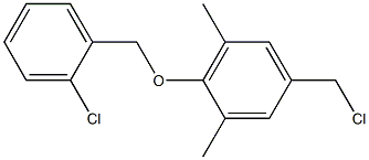 5-(chloromethyl)-2-[(2-chlorophenyl)methoxy]-1,3-dimethylbenzene Structure