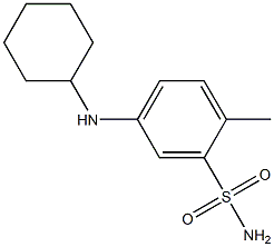 5-(cyclohexylamino)-2-methylbenzene-1-sulfonamide Structure