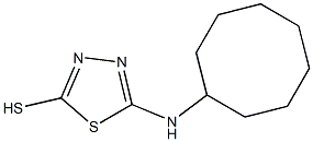 5-(cyclooctylamino)-1,3,4-thiadiazole-2-thiol Structure