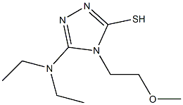 5-(diethylamino)-4-(2-methoxyethyl)-4H-1,2,4-triazole-3-thiol Structure