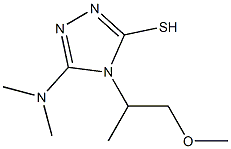 5-(dimethylamino)-4-(2-methoxy-1-methylethyl)-4H-1,2,4-triazole-3-thiol Structure