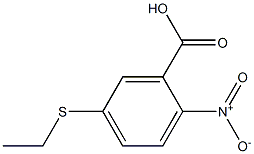 5-(ethylsulfanyl)-2-nitrobenzoic acid 구조식 이미지