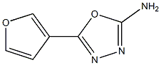 5-(furan-3-yl)-1,3,4-oxadiazol-2-amine 구조식 이미지