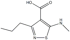 5-(methylamino)-3-propylisothiazole-4-carboxylic acid Structure