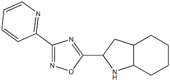 5-(octahydro-1H-indol-2-yl)-3-(pyridin-2-yl)-1,2,4-oxadiazole Structure