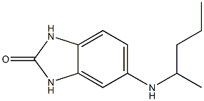 5-(pentan-2-ylamino)-2,3-dihydro-1H-1,3-benzodiazol-2-one 구조식 이미지