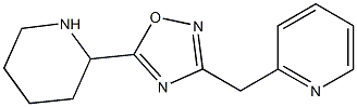 5-(piperidin-2-yl)-3-(pyridin-2-ylmethyl)-1,2,4-oxadiazole Structure