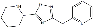 5-(piperidin-2-yl)-3-(pyridin-2-ylmethyl)-1,2,4-oxadiazole 구조식 이미지