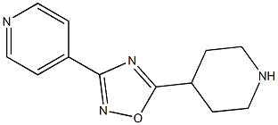 5-(piperidin-4-yl)-3-(pyridin-4-yl)-1,2,4-oxadiazole Structure