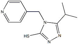 5-(propan-2-yl)-4-(pyridin-4-ylmethyl)-4H-1,2,4-triazole-3-thiol Structure