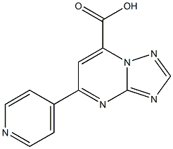 5-(pyridin-4-yl)-[1,2,4]triazolo[1,5-a]pyrimidine-7-carboxylic acid 구조식 이미지